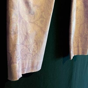 Casual Corner STRETCH Purple Paisley Pants